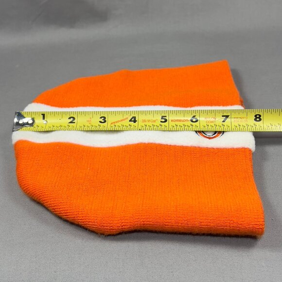 Chicago Bears NFL Beanie Skull Cap Hat Reebok Orange Ski Knit Winter Stripe Mens - Picture 14 of 14
